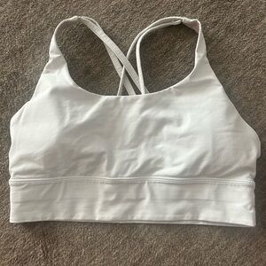 Lululemon Energy Longline Bra *Medium Support,
B-D Cups Size: 8 color: white
